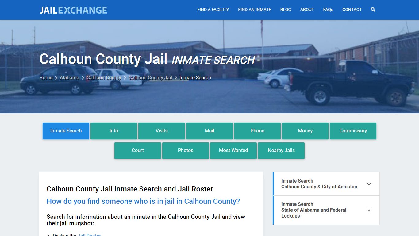 Inmate Search: Roster & Mugshots - Calhoun County Jail, AL